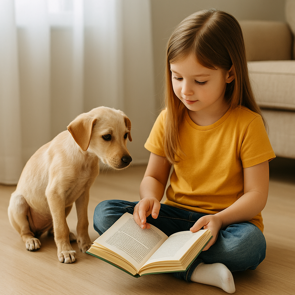 Abandoned Puppy Finds Comfort in a Child’s Friendship
Rescued puppy playing joyfully with child, symbolizing healing and adoption.