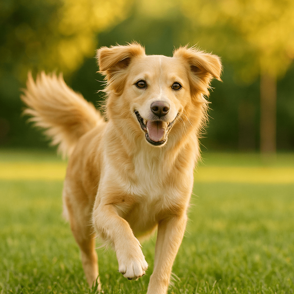 Best Dog Multivitamins
Energetic dog running outdoors, representing boosted immune health from multivitamins.