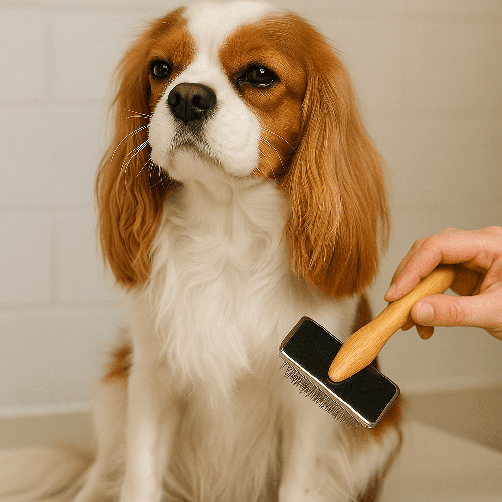 Cavalier King Charles Spaniel Care Guide
Pinterest infographic featuring a Cavalier King Charles Spaniel guide on personality, grooming, and health tips.